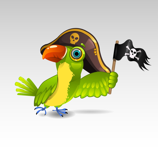 πειρατής παπαγάλος - Διάνυσμα, εικόνα