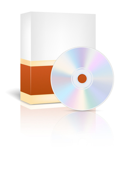 Abstract empty box and CD - place for your text - Vector, Image