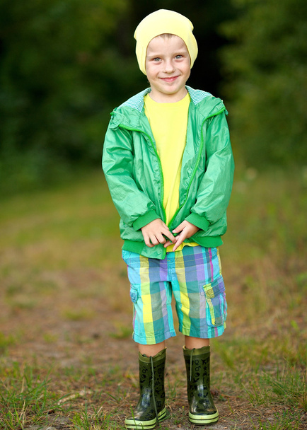Portrait of cute little boy  in summer  - Foto, immagini