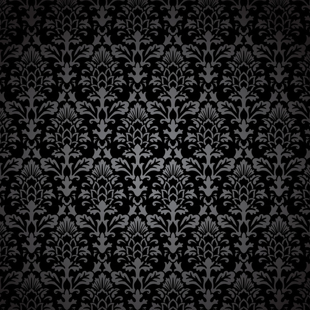 Patrón de damasco negro
 - Vector, Imagen