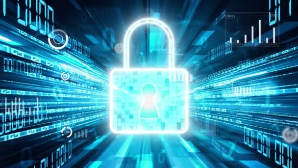 暗黙のセキュリティでサイバーセキュリティとオンラインデータ保護暗号化ソフトウェアを確保 - 映像、動画