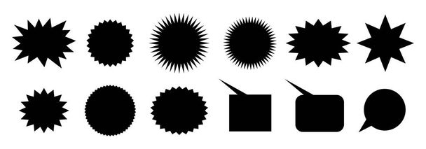 Set van prijs sticker isolatend op witte achtergrond in vector formaat - Vector, afbeelding