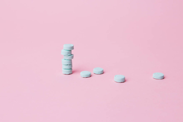 breath mints on pink background - Photo, Image