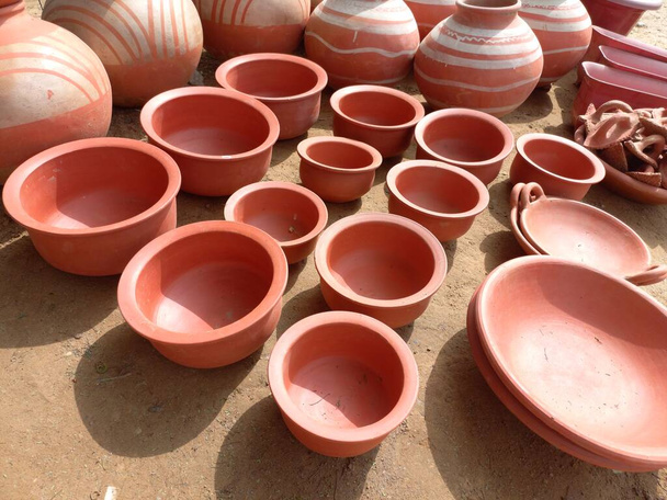 Poterie d'argile, Artisanat Poterie d'argile Rajasthan, Inde  - Photo, image