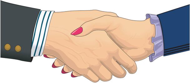 Handshake Introdução Ilustração vetorial - Vetor, Imagem