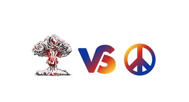 Stop the War Russia vs Ukraine Poster. - Vector, Image