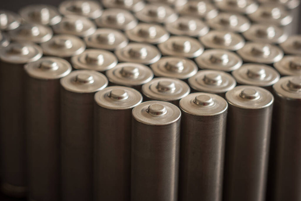 AA batteries background closeup view - Photo, Image