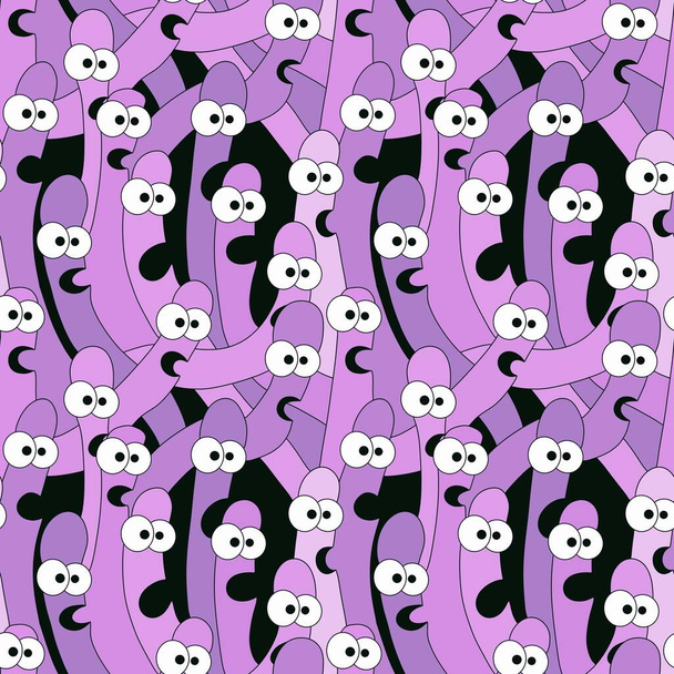 Kids seamless worms pattern for fabrics and textiles and packaging and linens and gifts and cards and hobbies - Фото, изображение