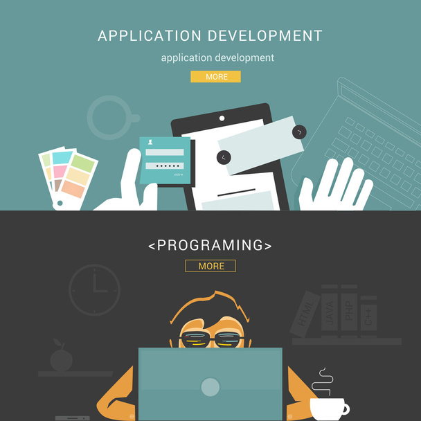 Set di concetti di progettazione piatta per lo sviluppo di applicazioni Web
 - Vettoriali, immagini