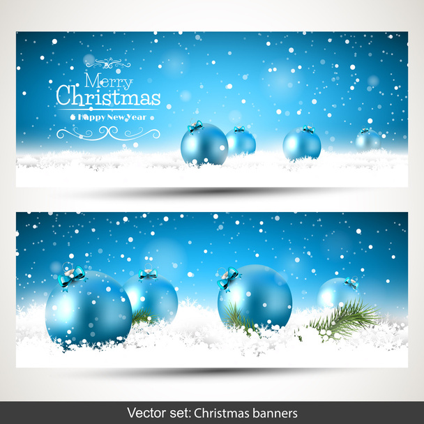 Christmas banners - Vector, afbeelding
