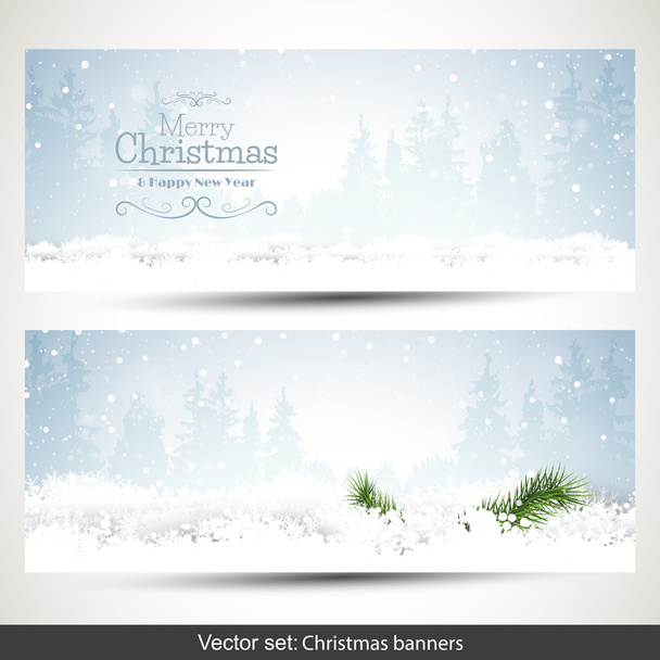 Christmas banners - Вектор, зображення