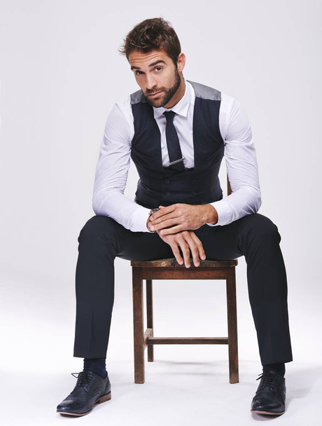 The face of fashion. Studio shot of a handsome and well-dressed young man. - Φωτογραφία, εικόνα