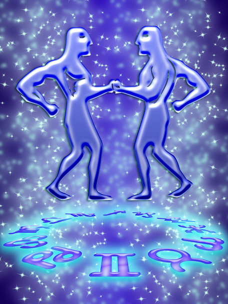 Signo do zodíaco de Gêmeos - Foto, Imagem