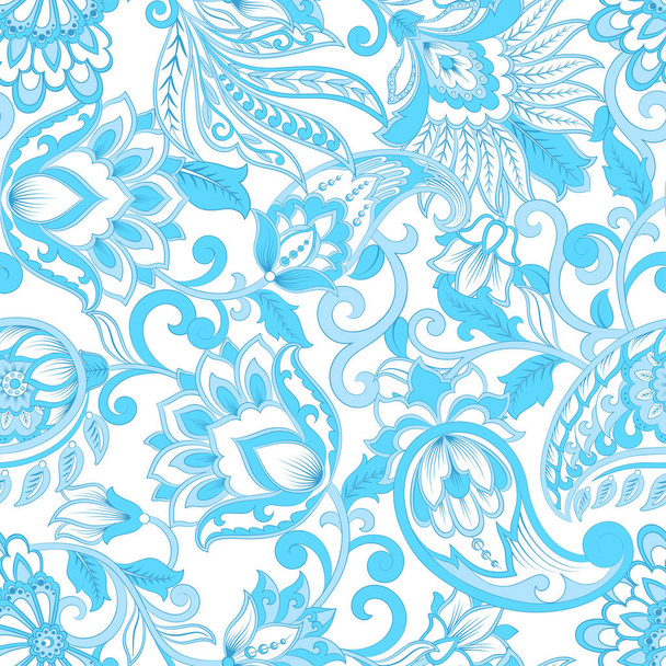 paisley seamless pattern. damask vector background - Vektor, obrázek