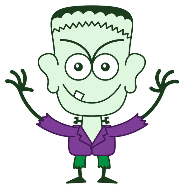 Frankenstein in a very intimidating mood - Vector, Image