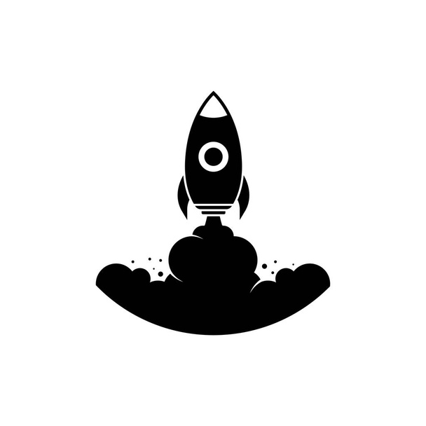 Icono de lanzamiento de cohetes plantilla vector ilustración aislada - Vector, Imagen