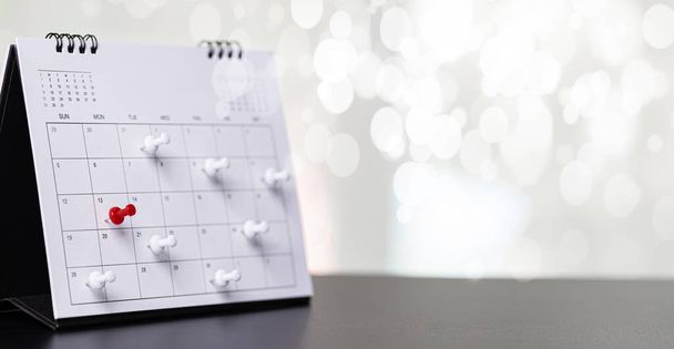 Calendar Event Planner is busy.calendar,clock to set timetable organize schedule,planning for business meeting or travel planning concept. - Fotografie, Obrázek