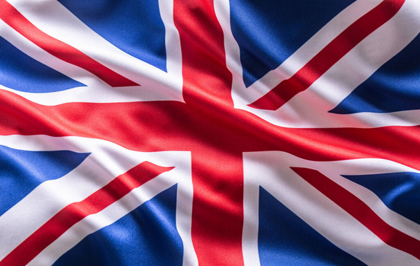 Waving flag of Great Britain. National symbol of country and state. - Foto, afbeelding