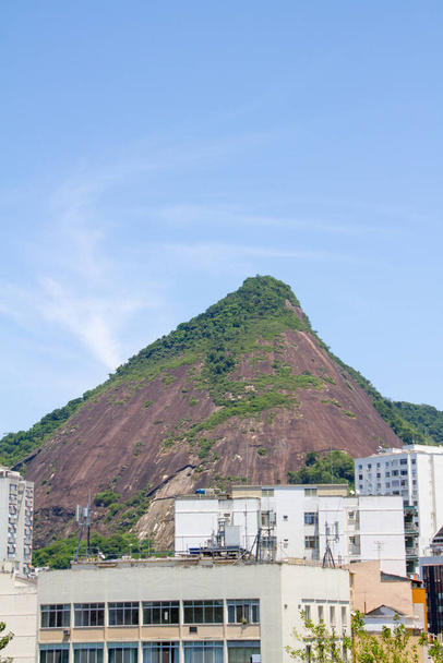 Point de vue Dona Marta, à partir de Laranjeiras quartier à Rio de Janeiro, Brésil. - Photo, image