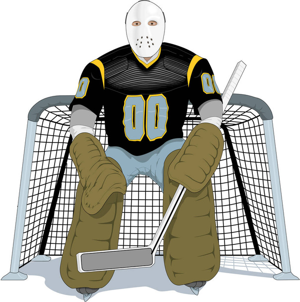 Hockeyspieler-Vektor-Illustration - Vektor, Bild