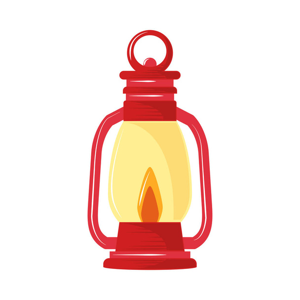 kerosene lamp flame - Vetor, Imagem