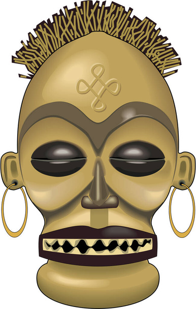 Illustration vectorielle de masque africain - Vecteur, image