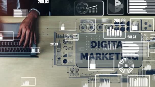 Marketing de Negocios de Tecnología Digital conceptual - Metraje, vídeo