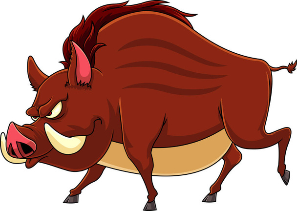 illustrazione vettoriale di una mucca da cartone animato - Vettoriali, immagini
