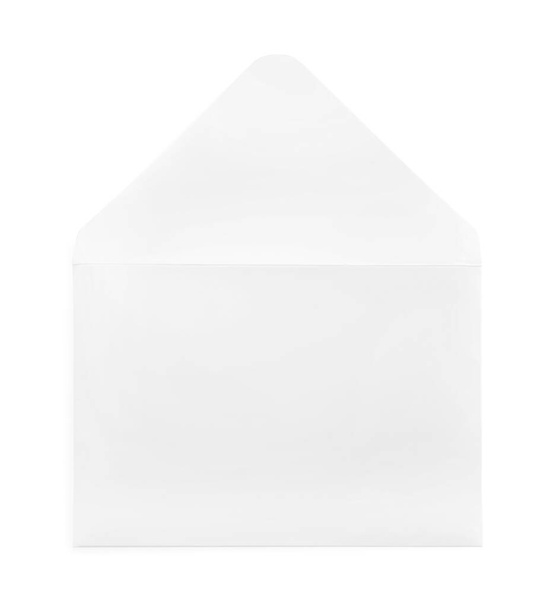 Simple blank paper envelope isolated on white - Fotoğraf, Görsel