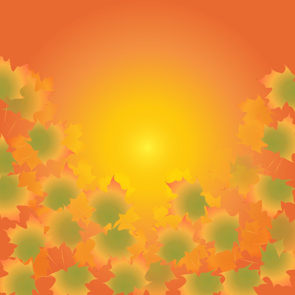 Autumn background with leaves - Vector, Image