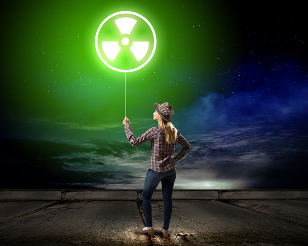 Radioactive hazard - Photo, Image