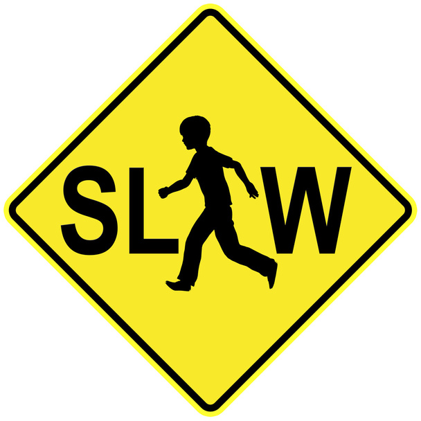 Slow Down for Kids - Photo, Image