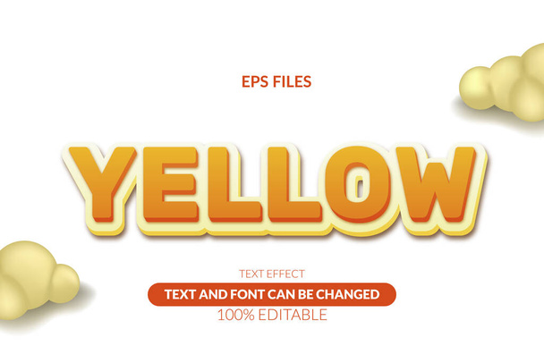 Желтые весело наслаждаются ярким назидательным шрифтом. Векторный файл eps - Вектор,изображение
