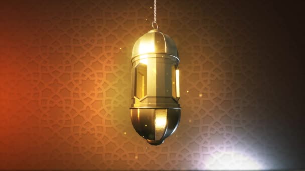 Background Of Ramadan Lantern, 3d Rendering - Кадри, відео