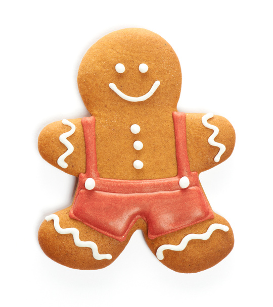 Kerstmis peperkoek man cookie - Foto, afbeelding