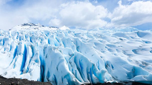 Perito Moreno glacier ice formations detail view, Patagonia, Argentina - Fotoğraf, Görsel