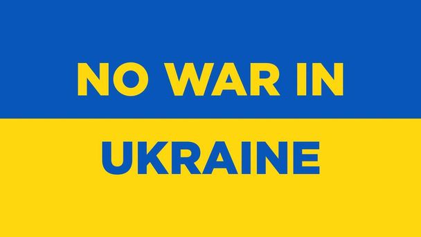 Nincs háború Ukrajnában koncepció zászlónál - Fotó, kép