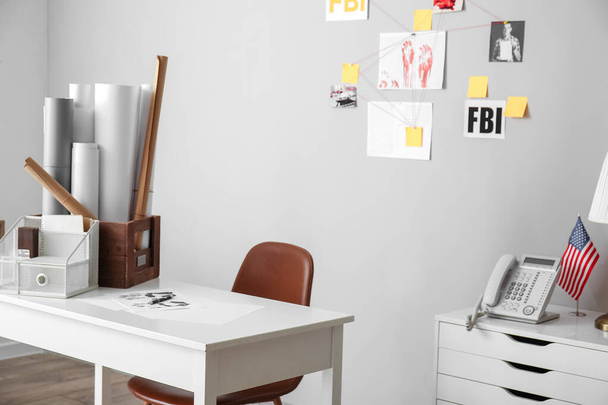 Interior of modern office of FBI agents - Photo, Image
