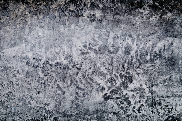 Textura de concreto escuro, belo padrão antigo em uma parede de concreto em cores cinza e escuras brancas - Foto, Imagem
