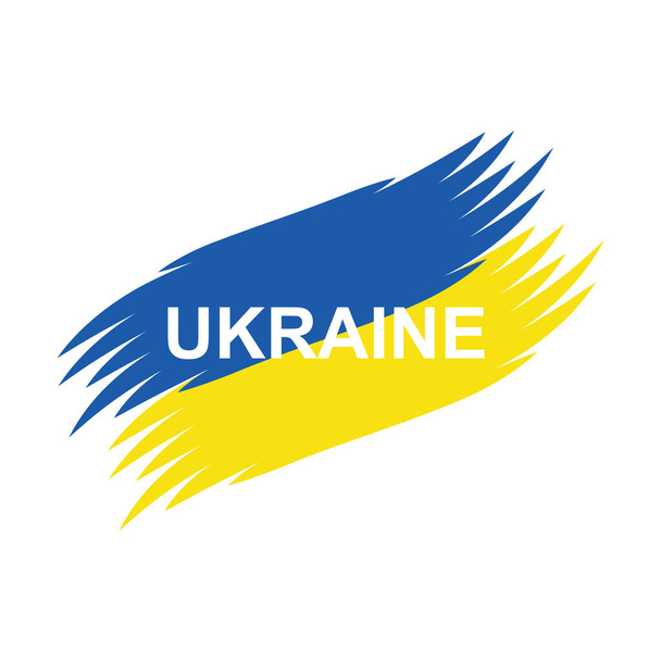 bandera de Ukaraine detener la guerra guardar ukarine vector diseño plano - Vector, Imagen