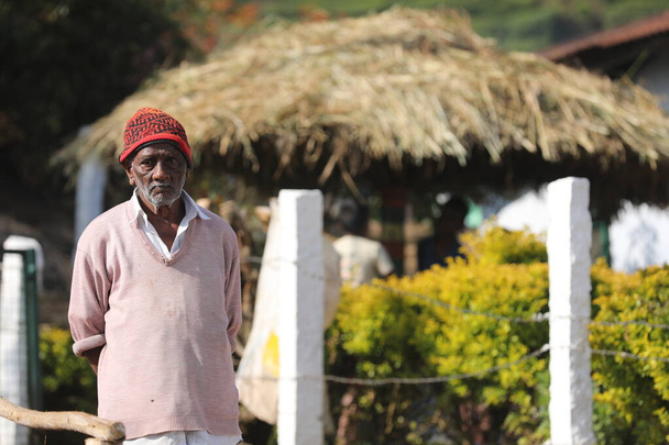 Vanha mies Hyderabad Intia 5 maaliskuu 2022 - Valokuva, kuva