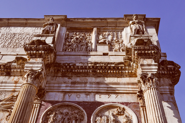 Retro look Arch of Constantine Rome - Фото, зображення