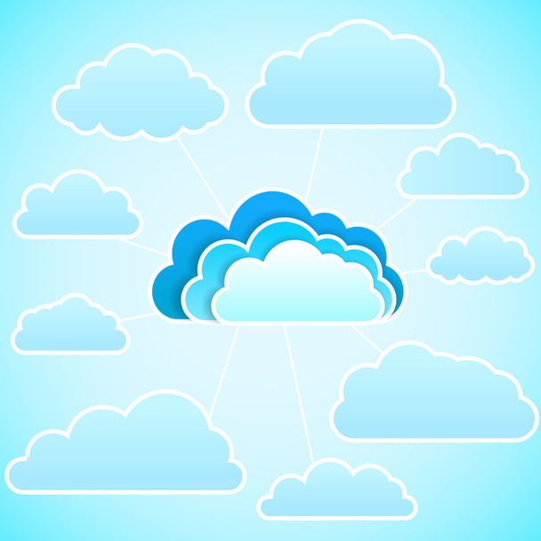Icono de nube. Ilustración vectorial - Vector, imagen