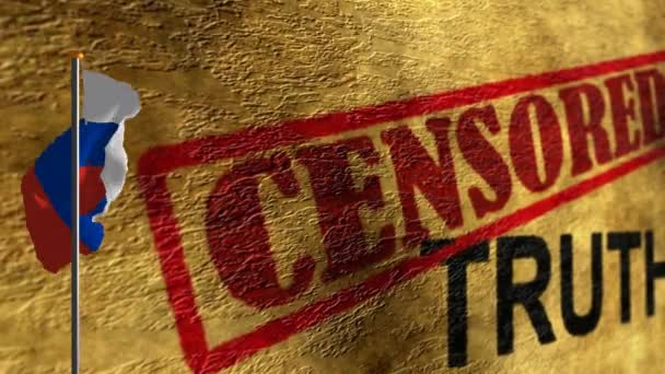 Bandeira russa no pólo contra a verdade censurada - Filmagem, Vídeo