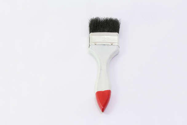 Beyaz arkaplanda izole edilmiş boya fırçası - Fotoğraf, Görsel