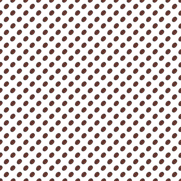 Seamless coffee bean pattern background. Square background. - Photo, Image