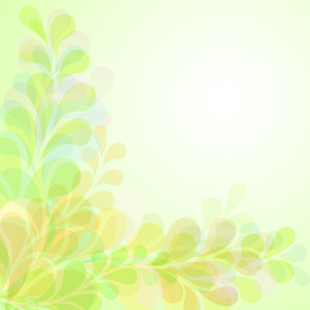 Fondo de primavera verde claro abstracto
 - Vector, Imagen