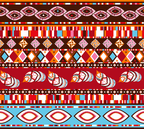 Seamless ethnic Indian pattern. - Vector, Image