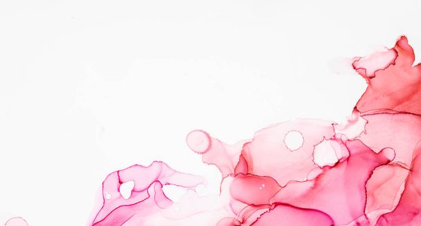High-quality modern abstract painting rendered with alcohol ink and colorful abstract modern art painting background. - Foto, Imagem