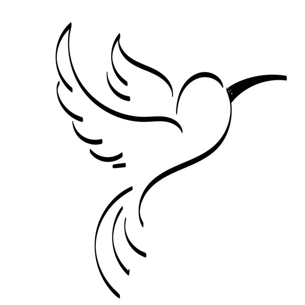 Holy Spirit Line Art Design for print or use as poster, card, flyer, Tattoo or T Shirt - Vector, Image